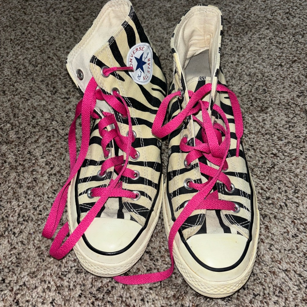 zebra print converse
